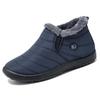 Botas de neve para homens comércio exterior novo inverno quente à prova de vento nova geração de meia-idade e idosos sapatos acolchoados de algodão sapatos masculinos forrados de lã
