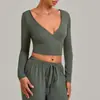 Cardigan xale transfronteiriço manga longa peça única para yoga amarração roupa de yoga cobertura externa para atividades ao ar livre vestuário esportivo fitness 6819