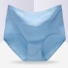 Ropa Interior para Mujer Calzones de Cintura Alta de Color Sólido de Tela de Algodón Sexy Talla Grande Menos Calzones para Mujer