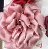 11cm Estilo Coreano Elegante Plissado Sading Flor Tridimensional Acessórios de Casamento DIY Acessórios de Cabelo Flor para Sapatos Pétala de Flor Arranjo de Roupa