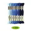 Fio R Algodão Puro Fio de Ponto Cruz Cor Fixa Conjunto de 8 Fios Fio de Algodão Egípcio Fio DIY Feito à Mão Fio para Bordar Fio para Costura