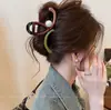 Nuevo Modelo 2025 Diseño Sencillo Pinza para el Cabello de Tiburón con Forma de Ola para la Parte Trasera de la Cabeza, Pinza Grande de Gama Alta para Mujeres