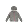 Ropa para niños Nuomi Wanzi, cárdigan con capucha para niñas, estilo otoño, top con diseño de bloques de color para niños, chaqueta versátil de corte ajustado