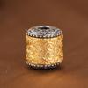 Rey Ciervo Dorado Plata S925 cuentas sueltas accesorios vintage Xiangyun mantra de seis palabras koi cuentas de barril cuentas espaciadoras cuentas redondas accesorios de plata