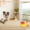 Juguete dispensador interactivo de premios para perros, Rompecabezas de comida alimentador lento, Amarillo