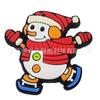 Pingentes de Sapato Boneco de Neve de Natal Acessórios para Sapato Clog Presente Decoração de Borracha Macia PVC Acessórios DIY Fivela Transfronteiriça