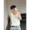 Colete Texturizado Transfronteiriço para Homens, Novo Estilo de Verão para Adolescentes, Estilo Preguiçoso, Esportes, Lazer, Fitness, Regata sem Mangas