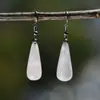 Nuevos Pendientes de Gota de Amatista Estilo Chino para Mujer, Gama Alta, Lujo Ligero, Pendientes de Aventurina Verde Estilo Nacional, Pendientes Transfronterizos al por Mayor