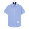 Camisa Feminina de Verão Casual com Carcela Interna e Fita de Gorgorão, Manga Curta, para Homens e Mulheres, Camisa de Casal, Blusa de Manga Curta