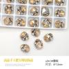 Nuevos accesorios para uñas con taladro cuadrado de grasa explosiva con destellos, hechos a mano, con acabado de bola de diamante, súper destellos, aleación de cristal, joyería para uñas al por mayor