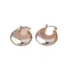 Pendientes de Plata de Ley S925 para Mujer, Lujo Accesible, Pendientes de Gama Alta, Pendientes de Diseño Nicho, Pendientes, Caras Redondas Exageradas, Venta al por Mayor