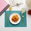 Sousplats de Silicone Dopamina para Alunos do Ensino Fundamental e Crianças Sousplats de Mesa Impermeáveis Isolados Anti-Queimadura Sousplats e Pratos Ocidentais de Aparência Sofisticada
