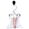 Pañuelo para el pelo transparente extragrande pañuelo transparente pañuelo para peluquería pañuelo para corte de pelo pañuelo para cortar el pelo de adulto