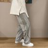 Pantalones casuales reflectantes con colgante para hombres y adolescentes, moda de estilo coreano, holgados, combinan con todo, rectos, hip-hop, de pierna ancha