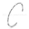 Pulsera Popular Europea y Americana en Forma de C Transfronteriza con Cuentas de Bambú Espigas de Trigo Acero de Titanio Acero Inoxidable Estilo Ins Joyería de Mano Popular Venta al por Mayor