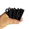 Anel de Borracha O-Ring Preto de 6mm de Espessura Acessório de Cabelo Base para Gravata Borboleta Prendedor de Cabelo para Mulheres, Corda de Cabelo Anel de Cabelo de Material Espessado Ecológico
