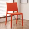 Silla de Lujo Ligero de Alta Gama con Respaldo, Silla de Moda, Silla Creativa de Plástico Nórdico para Comedor, Uso Doméstico Moderno Minimalista, Adecuada para Puestos de Comida