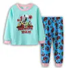 Ropa de verano para niña, dibujos animados, manga corta, amor, pez, ropa para casa, ropa interior de bebé, traje de pijama
