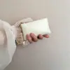 Bolso para llaves de cuero vintage encerado al aceite para mujer, tarjetero, monedero pequeño con cremallera, llavero delgado, bolso rojo, llavero para coche