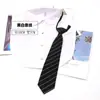 Gravata para Mulheres Ins Estilo Japonês Jk K-Style Estilo Preppy 7cm Decoração Gratuita para Camisa para Estudantes Masculinos e Femininos Preto Vermelho Cinza Azul Marinho