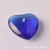 Pedra Bruta de Cristal Natural 2cm Formato de Coração Cravejado com Diamante Zircônia Safira Ametista Pedra Preciosa Acessórios para Joias DIY