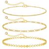 Conjunto de Pulseras Doradas Apilables Europeas y Americanas Transfronterizas, Pulseras de Joyería de Cadena Multicapa de Moda, Regalos de Cumpleaños