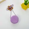 Bolsa infantil Desenho animado japonês bolsa redonda pequena palha orelhas grandes cachorro Urso menina menino transversal troco bolsa pequena
