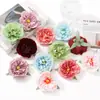 Flor de peonía artificial cabeza de flor pasador flor accesorios para el cabello flor de seda flor artificial diy joyería hecha a mano materiales de decoración