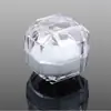 Nueva caja de anillo de cristal de imitación transparente, caja de joyería acrílica, caja de joyería para aretes, caja de regalo al por mayor