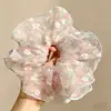 Scrunchie de Tecido com Renda de Bolinhas para Menina Estilo Francês Doce Versátil Fofo Rabo de Cavalo Prendedor de Cabelo Acessório de Cabelo Estilo Ruth