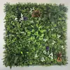 Parede de plantas simulada 100*100, parede de plantas verdes tridimensional, decoração com flores e grama artificiais, fundo verde, parede popular da internet