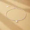 Pulseira Popular de Moda Europeia e Americana Transfronteiriça Design de Nicho Coração Zircônia Pulseira de Jasmim com Diamante Brilhante 2025 Verão para Mulheres