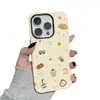 Funda Caricatura Linda de Pan y Café para Apple 17 Pro Max, Protección Completa de Lente para iPhone 16 Pro, Dos en Uno para iPhone 15