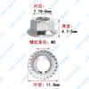 Porca de flange sextavada de dente reverso de aço inoxidável 304 dente esquerdo com tampa de parafuso antiderrapante dente de flor de almofada DIN6923