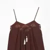 Nuevo Top Camisola de Verano Moda Europea y Americana para Mujer, Moderno, Sexy, Versátil, Bordado