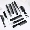Juego de Diez Piezas Venta al por Mayor Suministro Exclusivo Transfronterizo Juego de Diez Piezas de Peines para Peluquería y Estilismo para Barberías, Incluyendo Juego de Peines para Estilismo de Cabello Pompadour