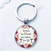 Frases Curtas Personalizadas em Inglês, Pingente de Chave de Liga de Flor Retrô, Chave Gema do Tempo, Envio Direto Transfronteiriço
