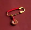 Nuevo Colgante de Paz de Cinabrio, Amuleto de Madera de Durazno, Hebilla de Protección Corporal Anti-Pánico y Anti-Estrés para Bebés y Mujeres Embarazadas, Broche de Madera de Durazno