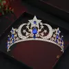 Coroa de Noiva Barroca Europeia Coroa Grande de Strass de Luxo Vestido de Casamento Vestido de Baile Headdress para Fotografia de Estúdio Transfronteiriço