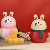Porta Palillos Conejito - Caja Creativa de Palillos Automática Pop-Up para Uso Doméstico, Tarro/Botella de Palillos Lindo de Dibujos Animados Tipo Prensa