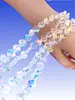 Al por mayor 6 mm - 12 mm Cristal Trébol de Cuatro Hojas Cuentas Sueltas Trébol de la Suerte Cuentas de Vidrio DIY Joyería Pulsera Accesorios