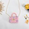 Minibolsa Infantil Feminina Nova Moda Trendy Estilo Jelly Corrente Portátil Ombro Transversal
