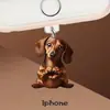Protetor de Poeira para Celular Acrílico Transfronteiriço 2D Design de Menina Fofa Tipo-C para iPhone Decoração