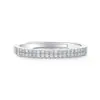 Anillos de Plata 925 de Amazon para Mujer, Anillos de Boda, Joyería al por Mayor para Transmisiones en Vivo Transfronterizas, Anillos con Configuración de Moissanita, Anillos Apilables Estilo Ins