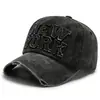 Gorra de Mezclilla para Cuatro Estaciones para Hombre Lavada Desgastada Gorra de Béisbol para Mujer Primavera Otoño Parche Bordado Gorra con Visera Productos en Stock Transfronterizos