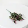 Buquê de Lavanda com 5 Galhos e 25 Hastes em Estoque para Decoração de Fundo de Fotografia, Planta Artificial DIY Material de Flor para Segurar na Mão