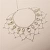 Amazon venta caliente collar de diamantes de imitación para mujer sexy multicapa diamante completo brillante gota de agua collar accesorios cadena
