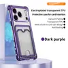 Atacado Transfronteiriço Adequado para Capa de Celular Iphone17, Porta-Cartão Galvanizado, Capa Protetora Anti-Queda de TPU de Cobertura Total para Apple 16Pro