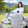 Capa à Prova de Vento para Veículo Elétrico, Manto Espesso de Inverno, À Prova de Vento para Bicicletas Elétricas, À Prova de Frio, Quente, Forrado com Lã, Impermeável, Capa à Prova de Vento Novo Modelo