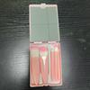 Estuche portátil con brochas cosméticas y espejo, multifuncional, para polvos, rubor y 5 espejos. Herramientas de belleza.